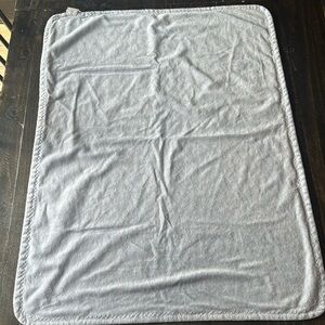 Pottery Barn Kids Chamois Baby Blanket light blue